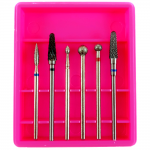 Kit com 6 Brocas com 4 Diamante e 2 Tungst&ecirc;nio