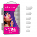 Unha Posti&ccedil;a Natural Am&ecirc;ndoa Oval