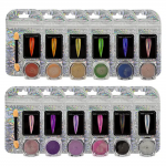 P&oacute; Hologr&aacute;fico (Mix Color Roxo, Azul, Vermelho, Prata, Dourado)