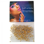 Mini Pedrinha Strass Dourada
