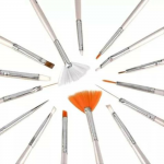 Kit Pinc&eacute;is para Unhas com 14 pinc&eacute;is, e 1 Boleador