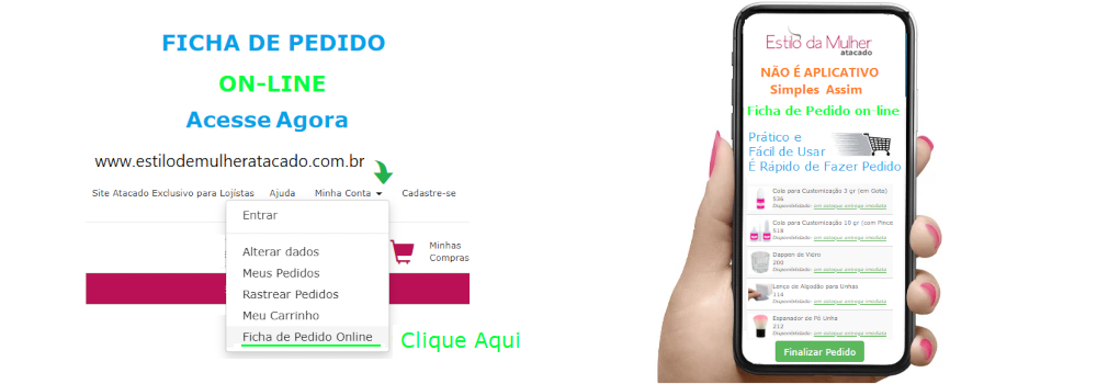 Ficha de Pedido online